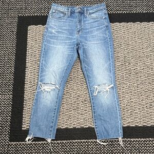 Madewell The High Rise Slim BoyJean Women’s Sz 27 Medium Wash Classic Casual